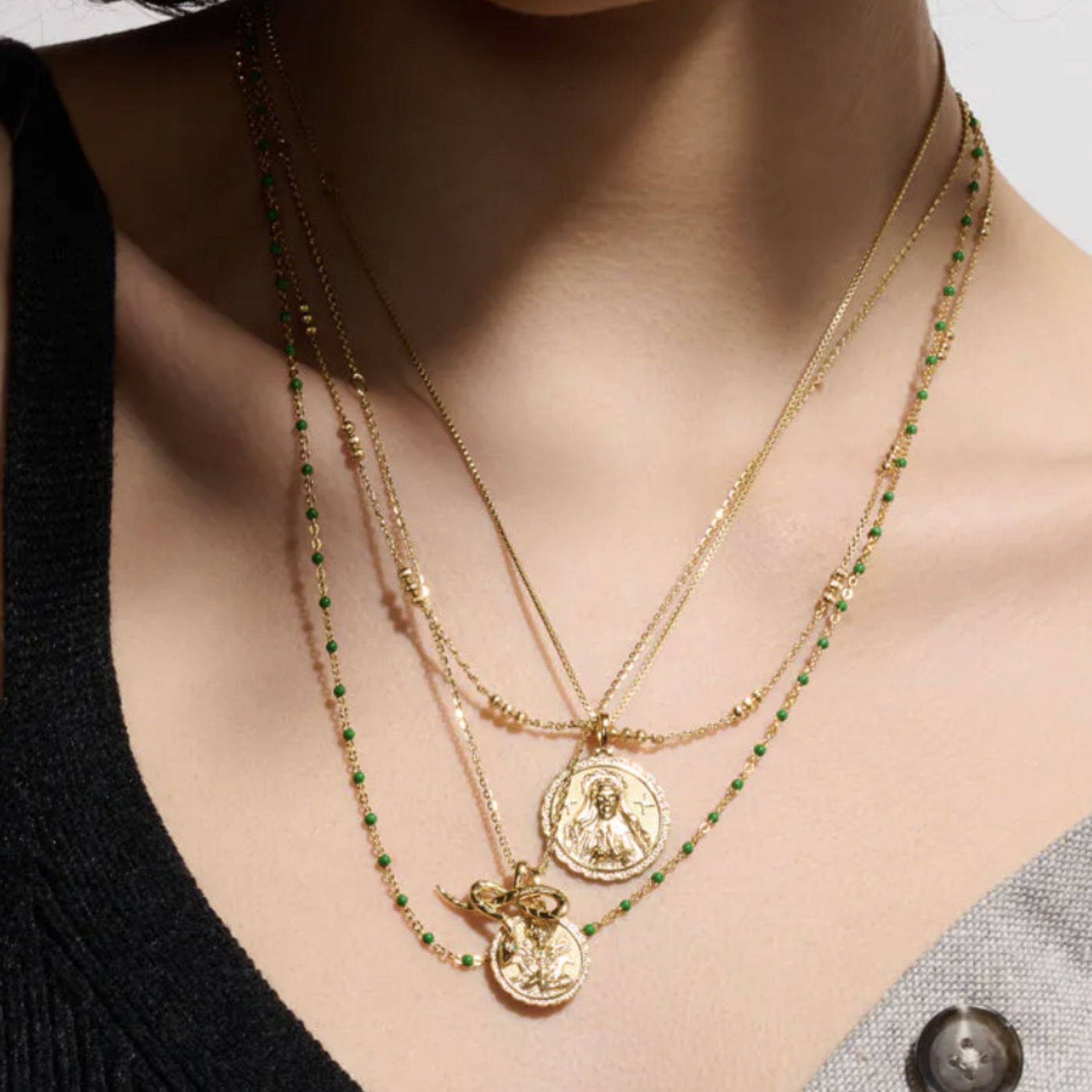 *Brigid · Standard Pendant · 14K Gold Vermeil