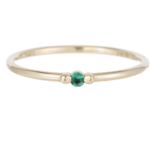 Jennie Kwon Designs Emerald Ball Ring - Size 6