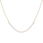 *Pearl Arc Necklace · 14K
