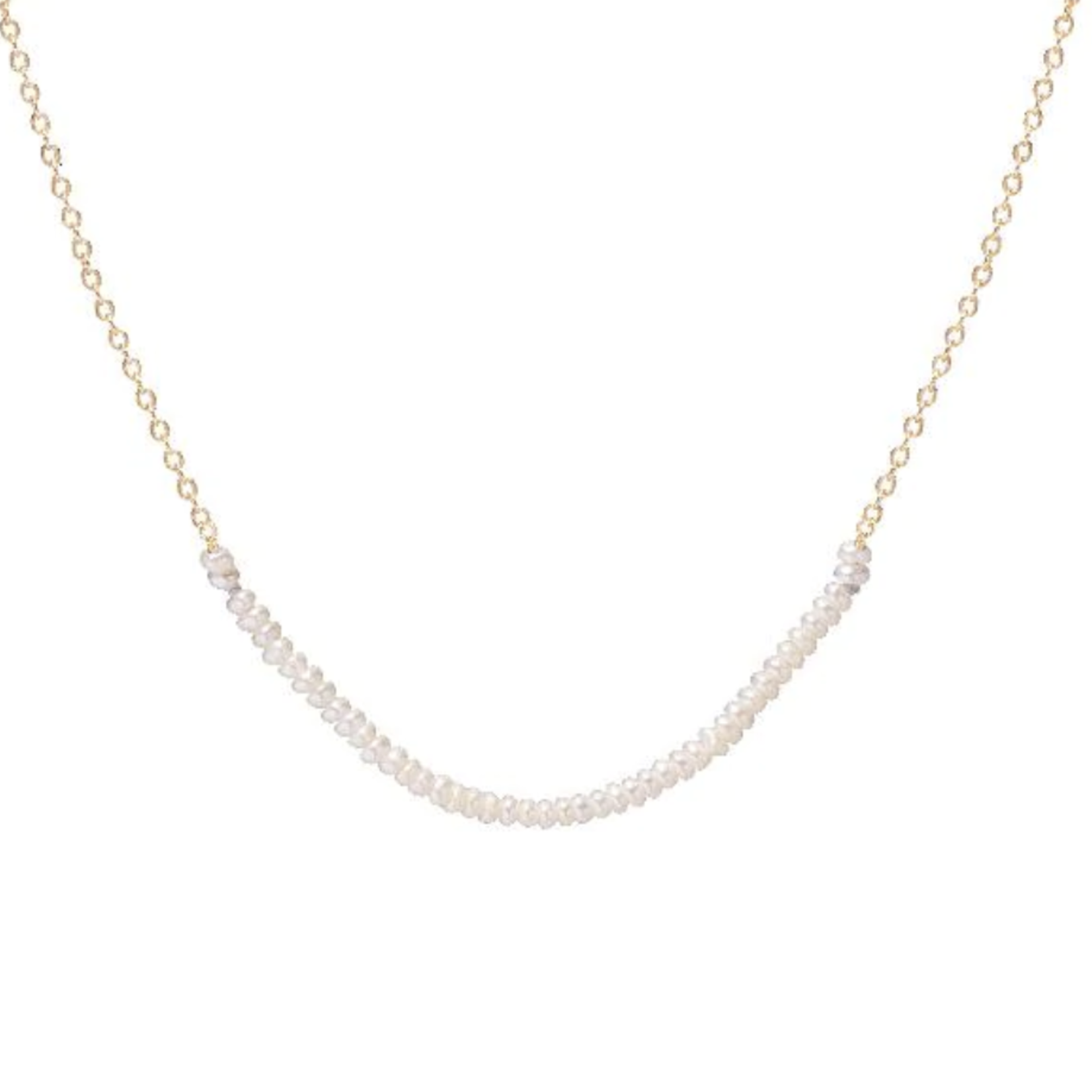 *Pearl Arc Necklace · 14K