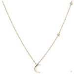 *Moon and Stars Necklace · 14K