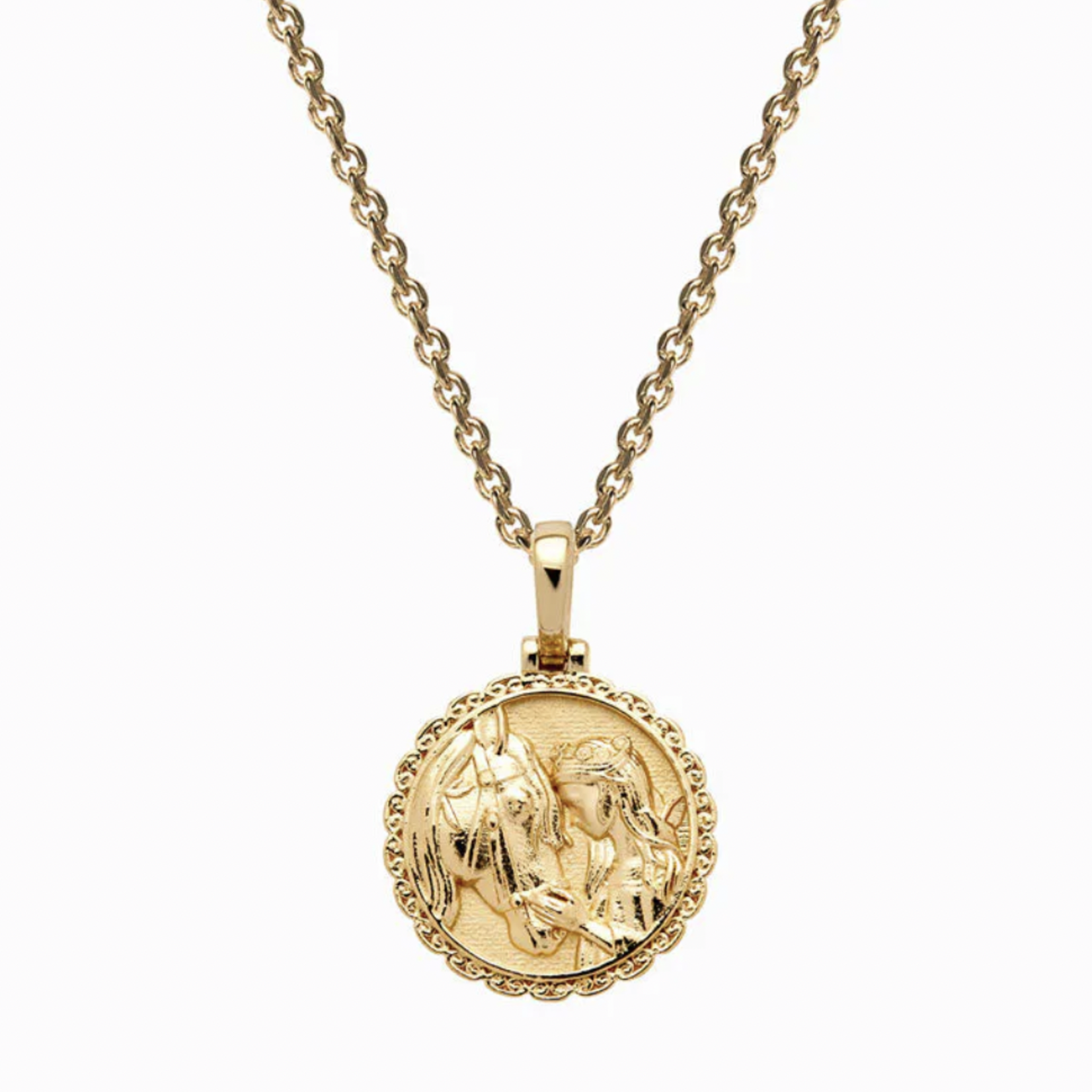 Mini Rhiannon 16-18" Box Chain Necklace · 14K Gold Vermeil