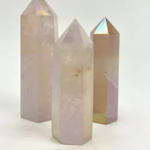 Rose Quartz Aura Standing Points | 40-90mm