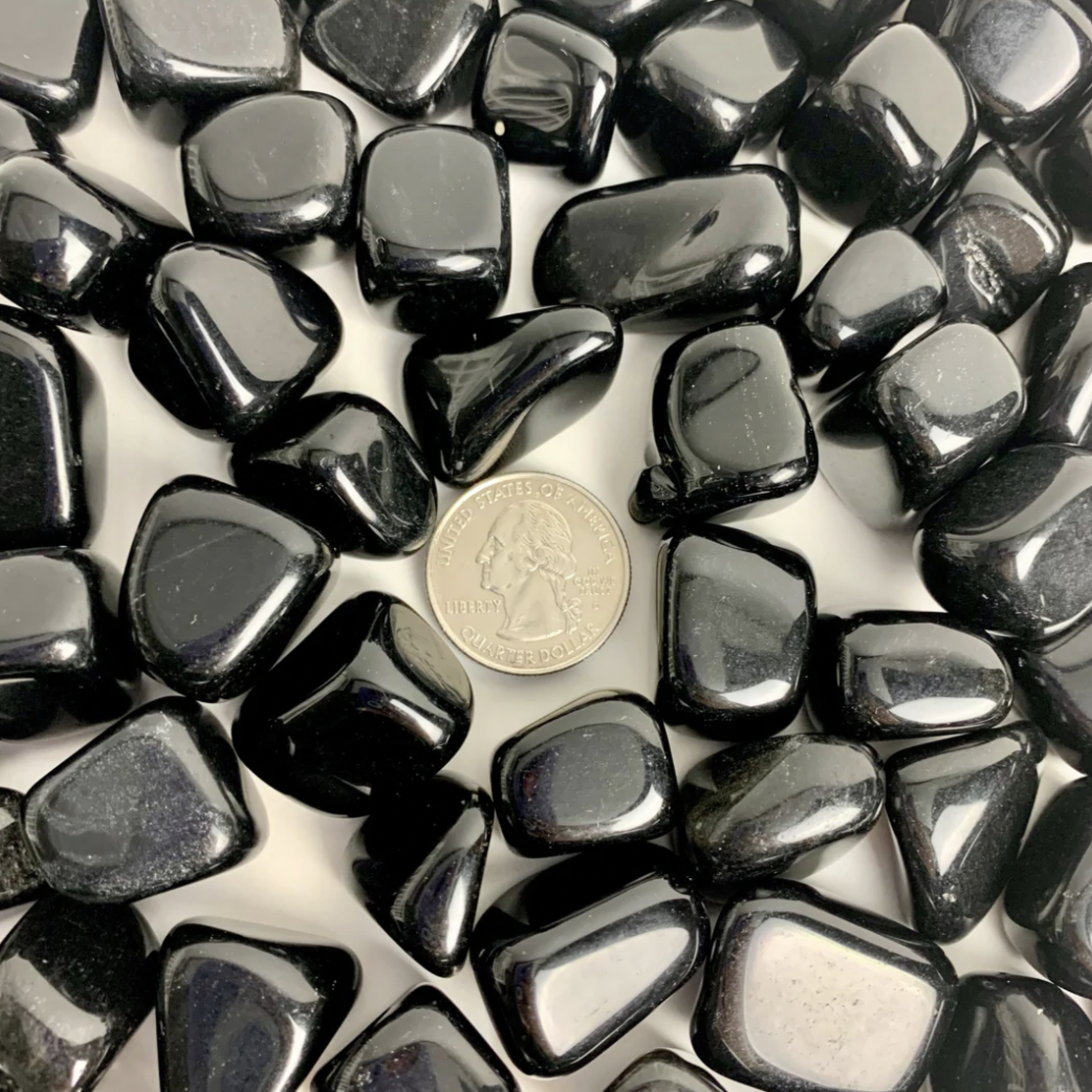 Quasar Gems Black Obsidian | Tumbled | 20-30 mm | Mexico