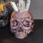 *Holographic Skull Ring Holder | Pink