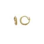 *10K Yellow Gold Twisted Huggie · 10mm