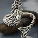 *Mermaid Ring · Silver · Adjustable