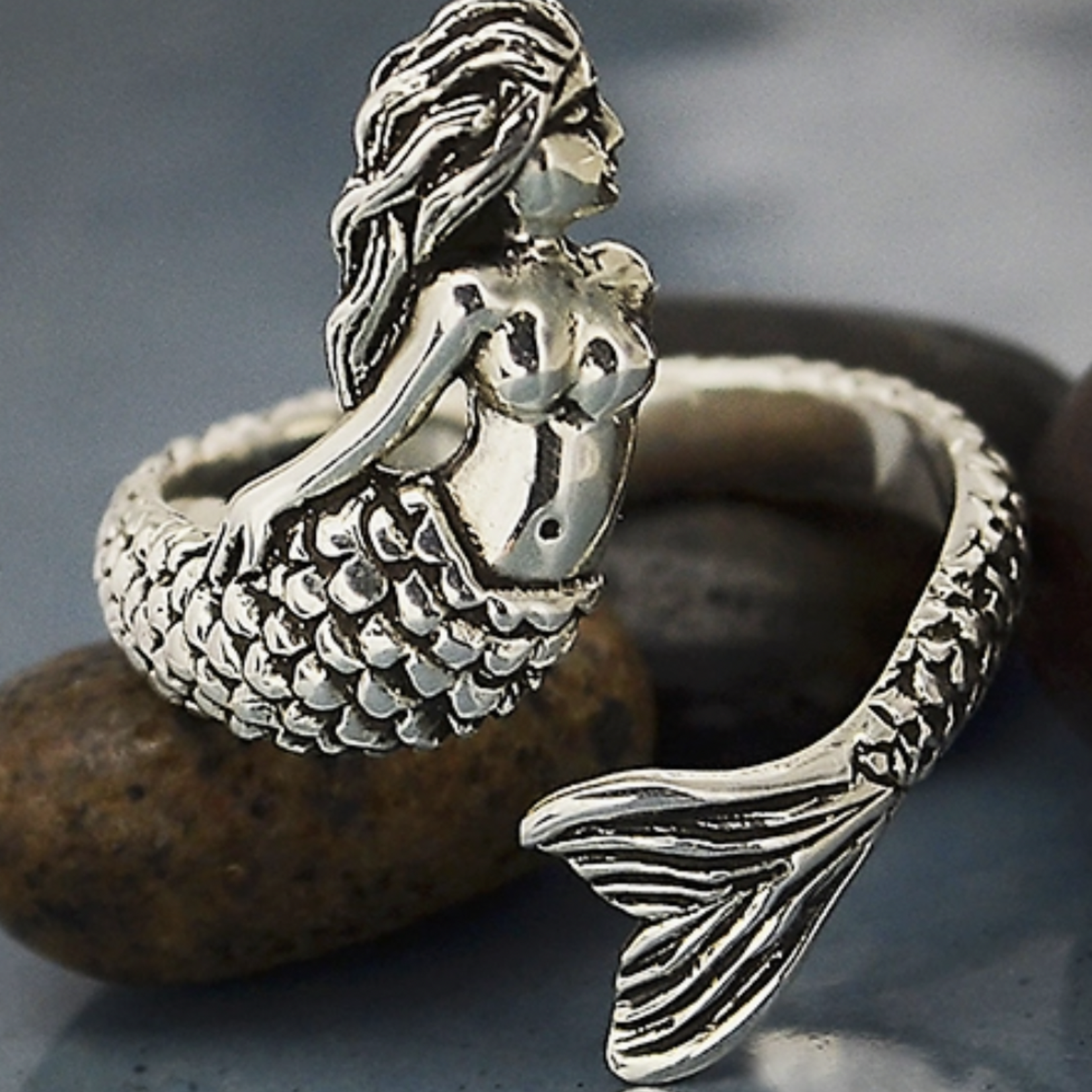 Mermaid Ring · Silver · Adjustable