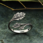 Leaf Ring · Sterling Silver · Adjustable