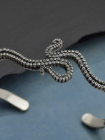 Octopus Tentacle Cuff Bracelet - Sterling Silver