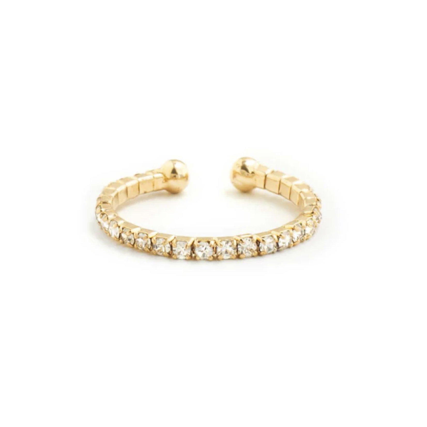 Delicate Pave Ring Gold