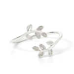 Leaf Ring Silver | Adjustable