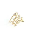 Adjustable Triangle Ring Gold
