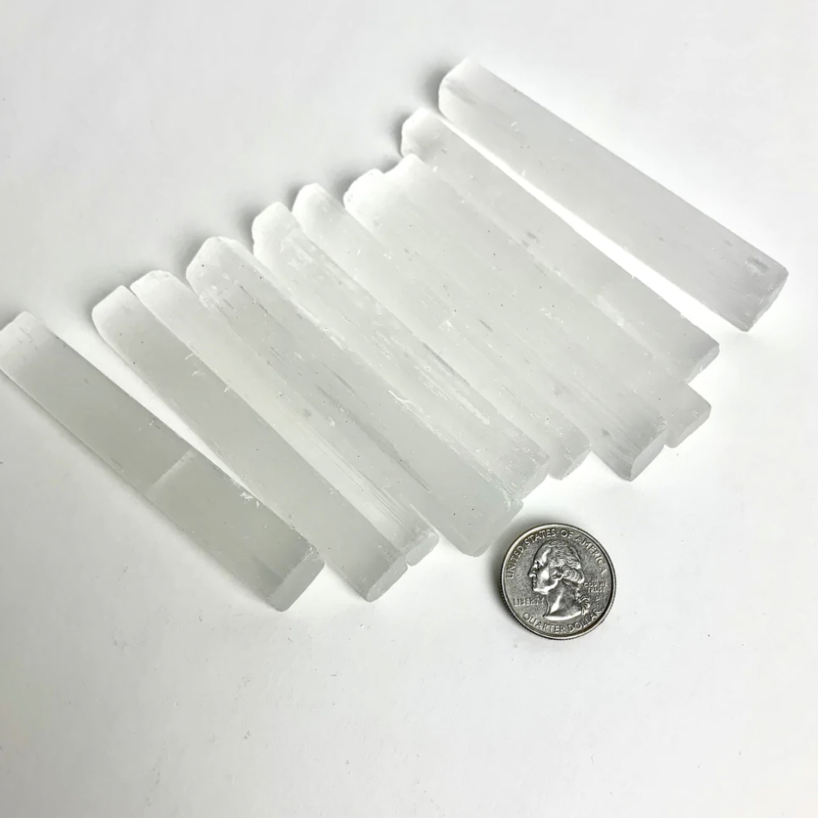 Africa Minerals Selenite Stick | 100mm | Morocco