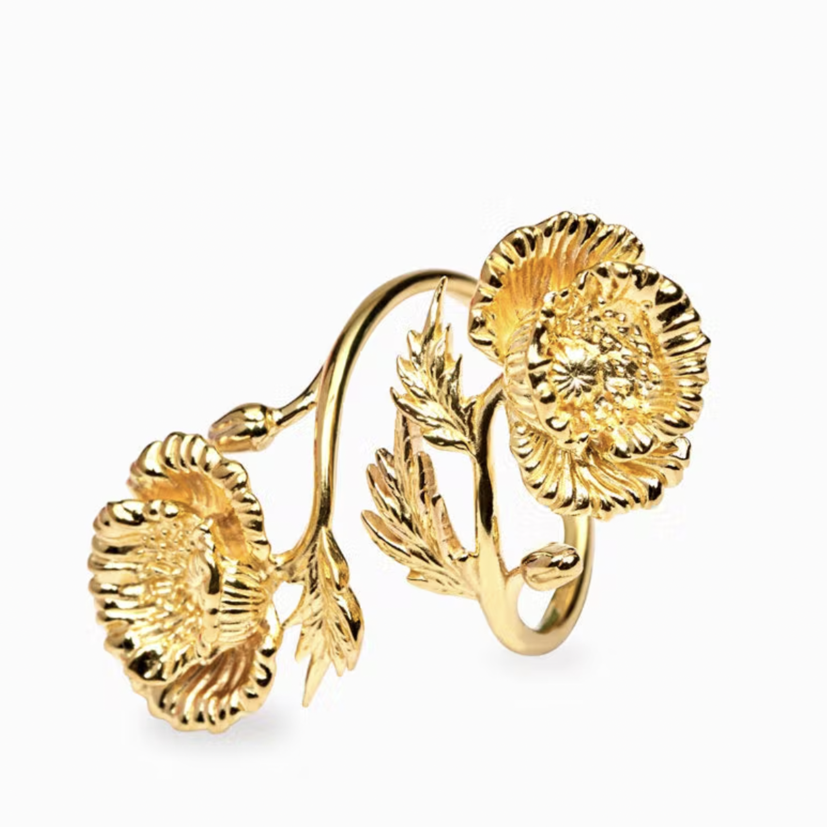 *Poppy Wrap Ring · 14K Gold Vermeil