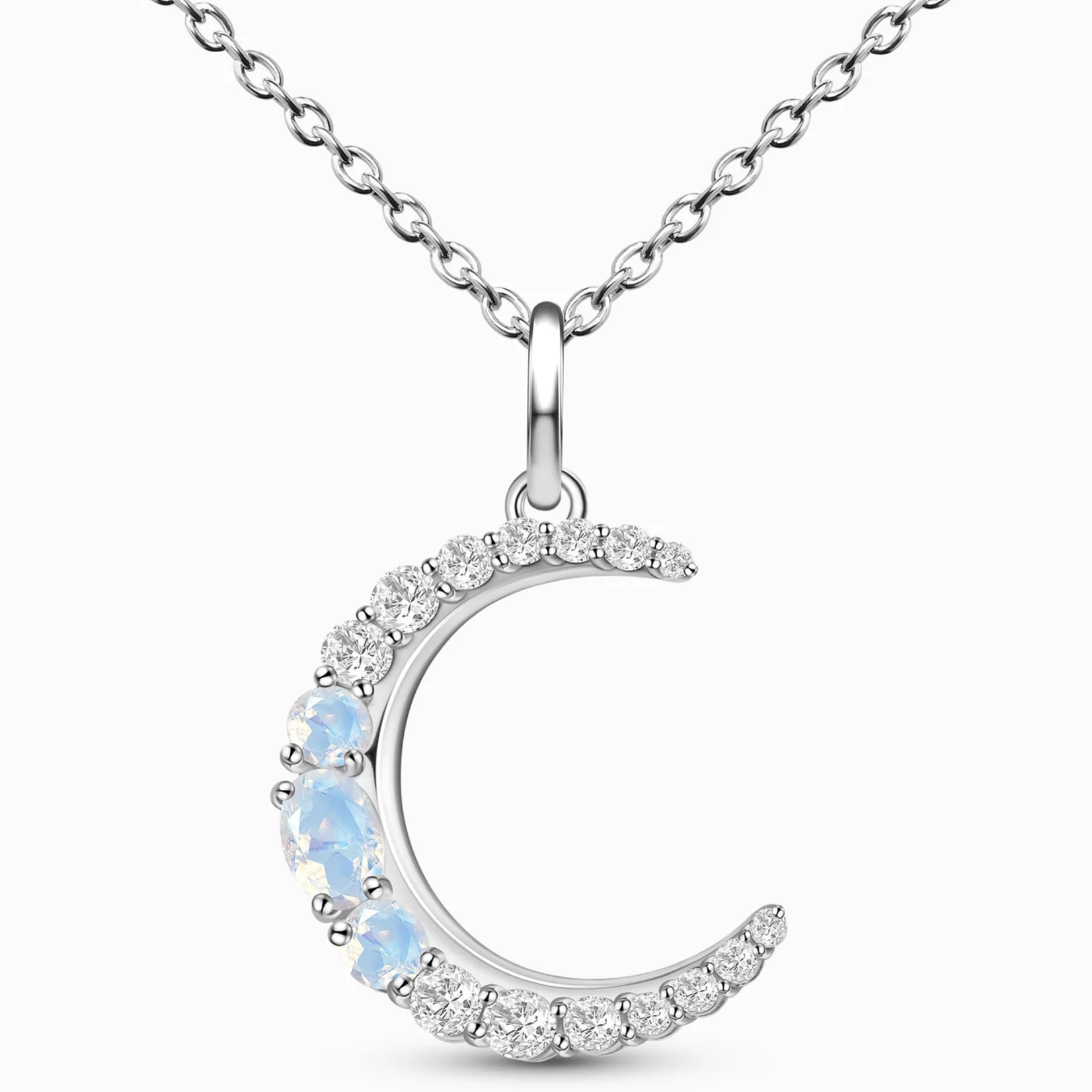 *Stellar Moonstone Necklace · Sterling Silver