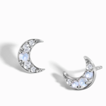 *Twilight Moonstone Stud Earrings · Sterling Silver