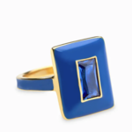 *Indigo Sapphire Aura Ring · 14K Gold Vermeil