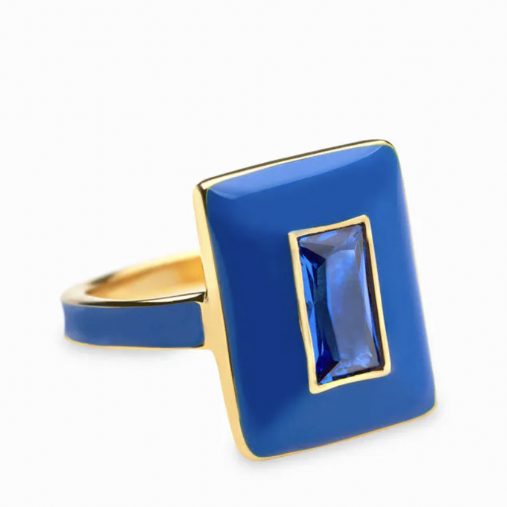 *Indigo Sapphire Aura Ring · 14K Gold Vermeil