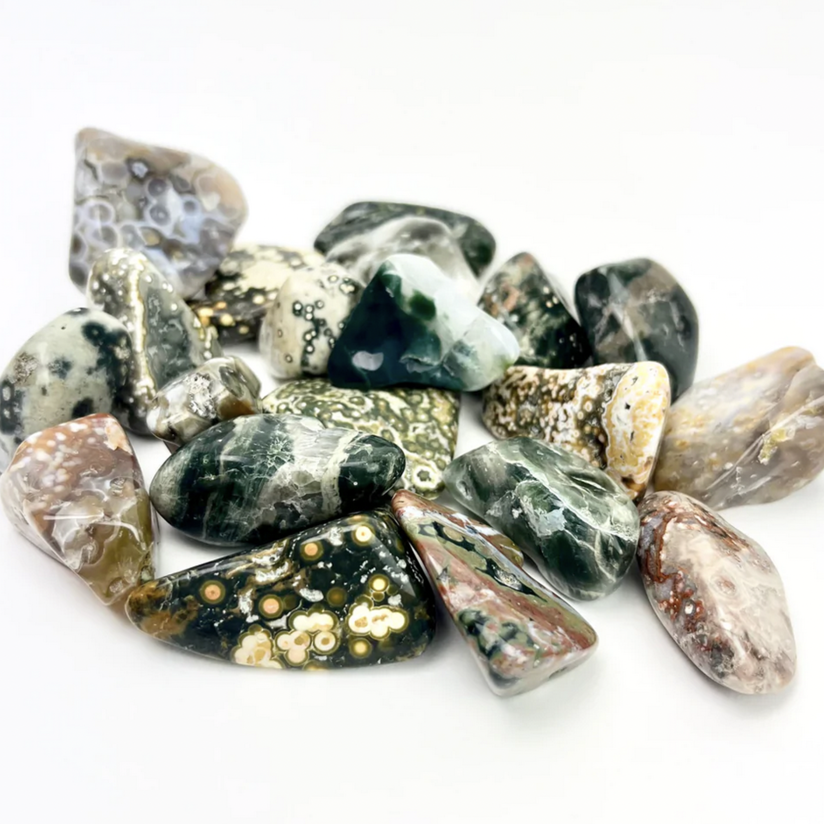 Ocean "Orbicular" Jasper | Tumbled | 20-30mm | Madagascar