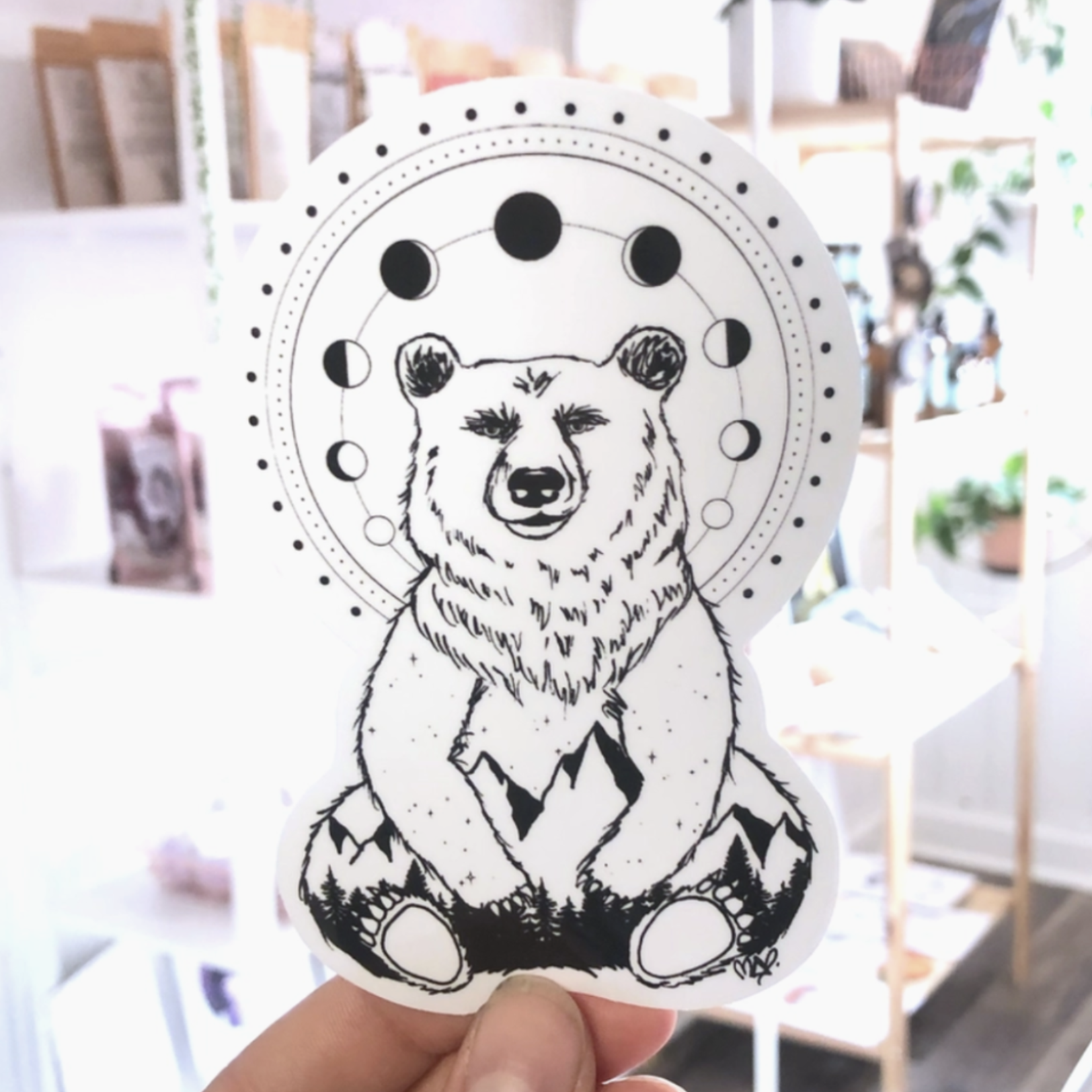 Mystic Bear Waterproof Vinyl Sticker