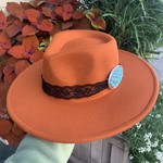 Rancher Hat Turquoise Band · Rust