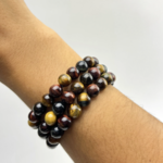 Healing Crystal Bracelet | Triple Tiger Eye | 8-9mm