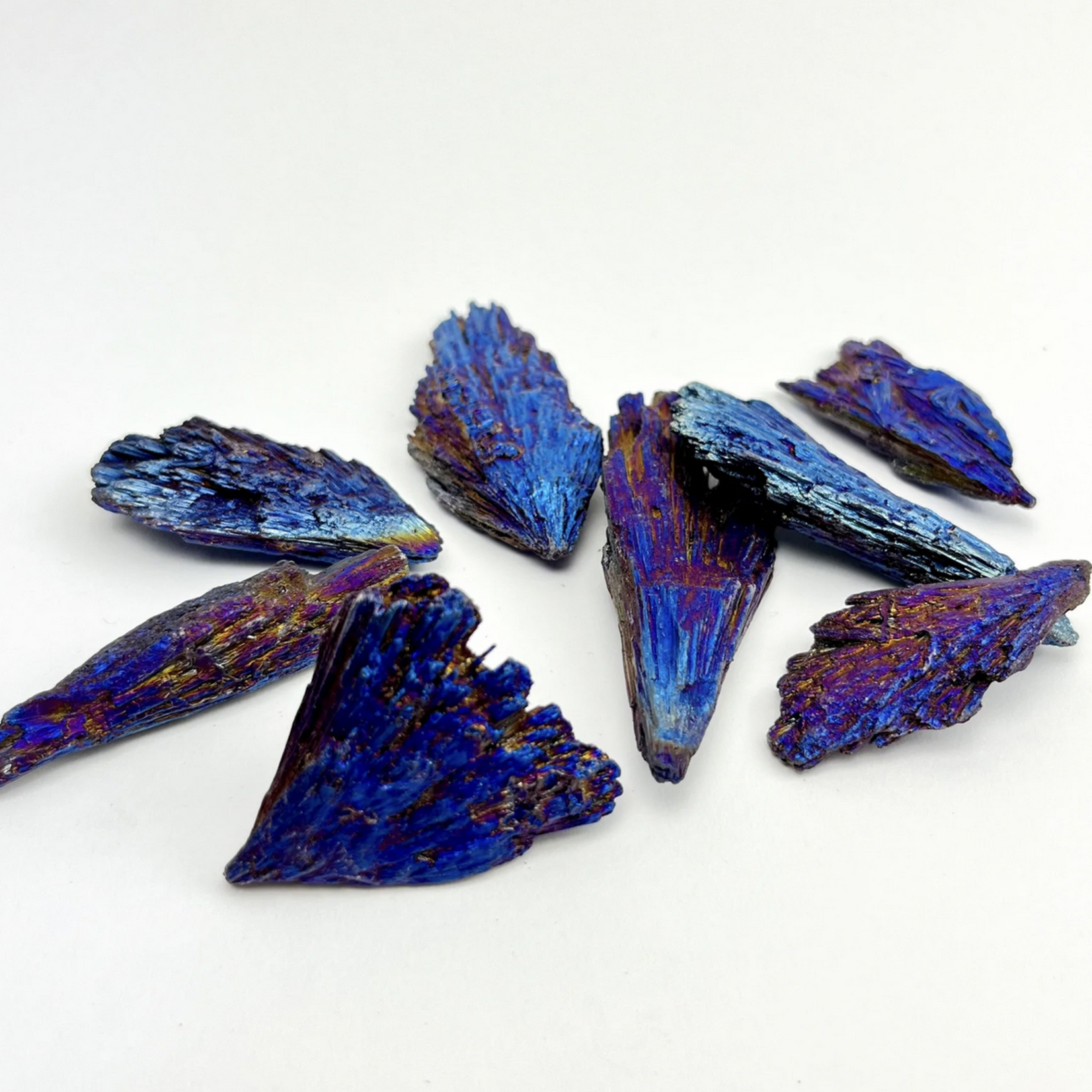Rainbow Titanium Kyanite Fan | 60-100mm