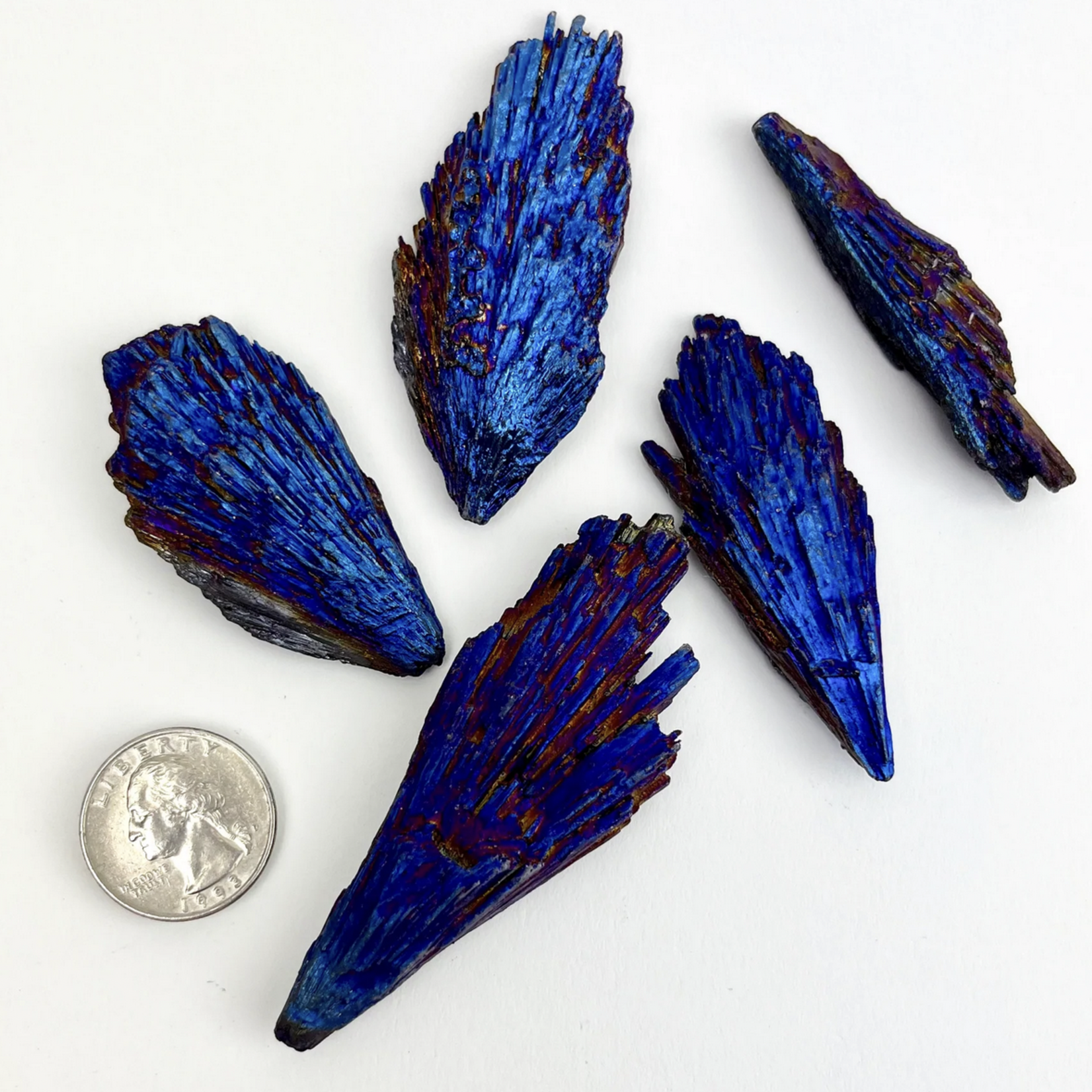 Rainbow Titanium Kyanite Fan | 60-100mm