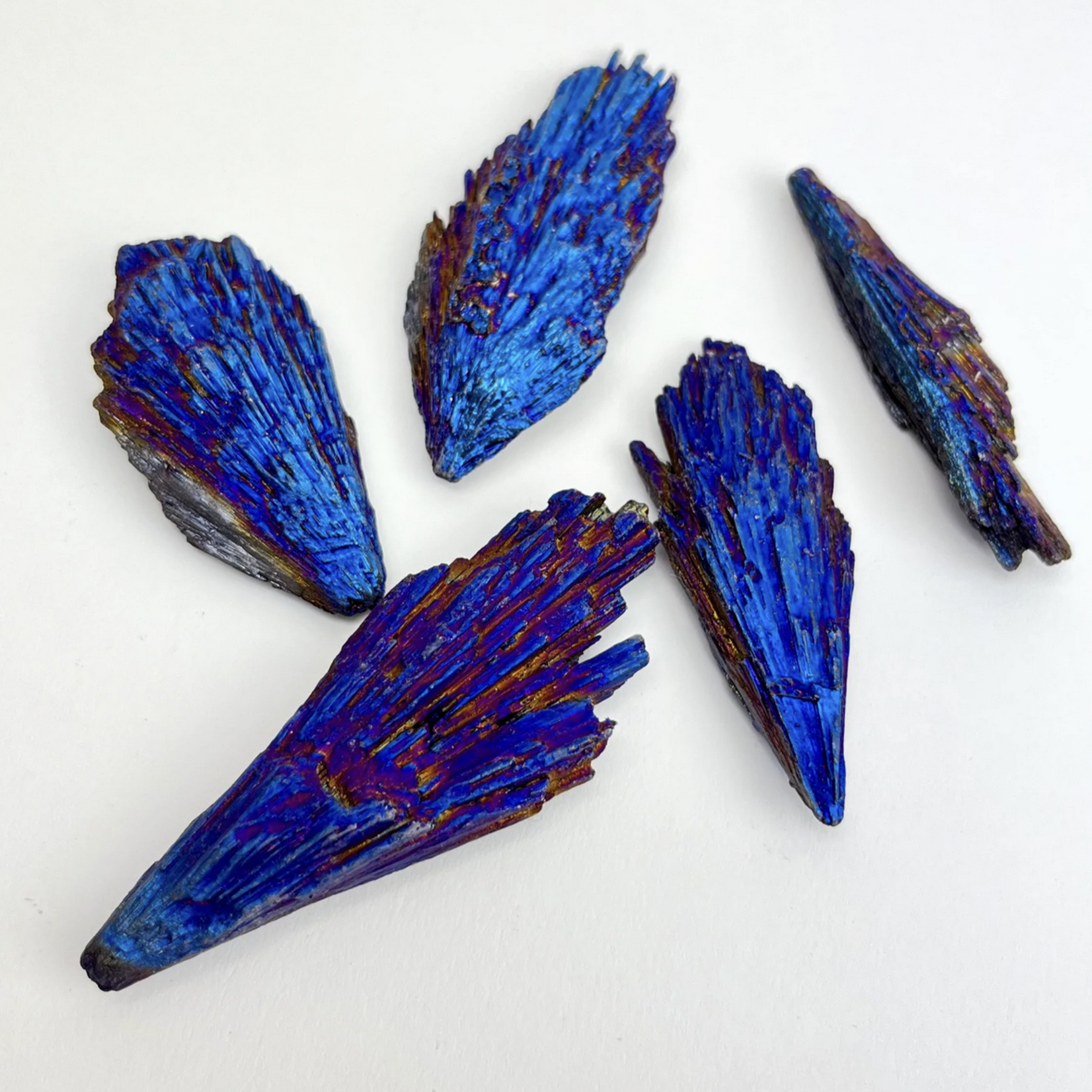 Rainbow Titanium Kyanite Fan | 60-100mm