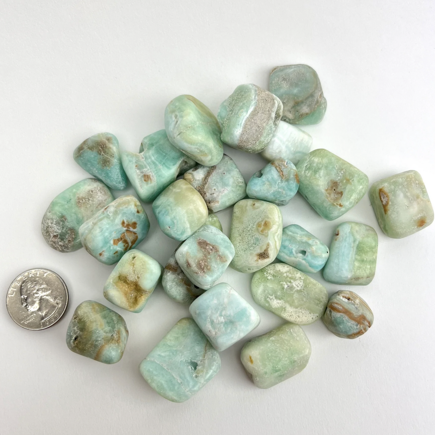 Caribbean Calcite | Tumbled | 30-50mm | Pakistan