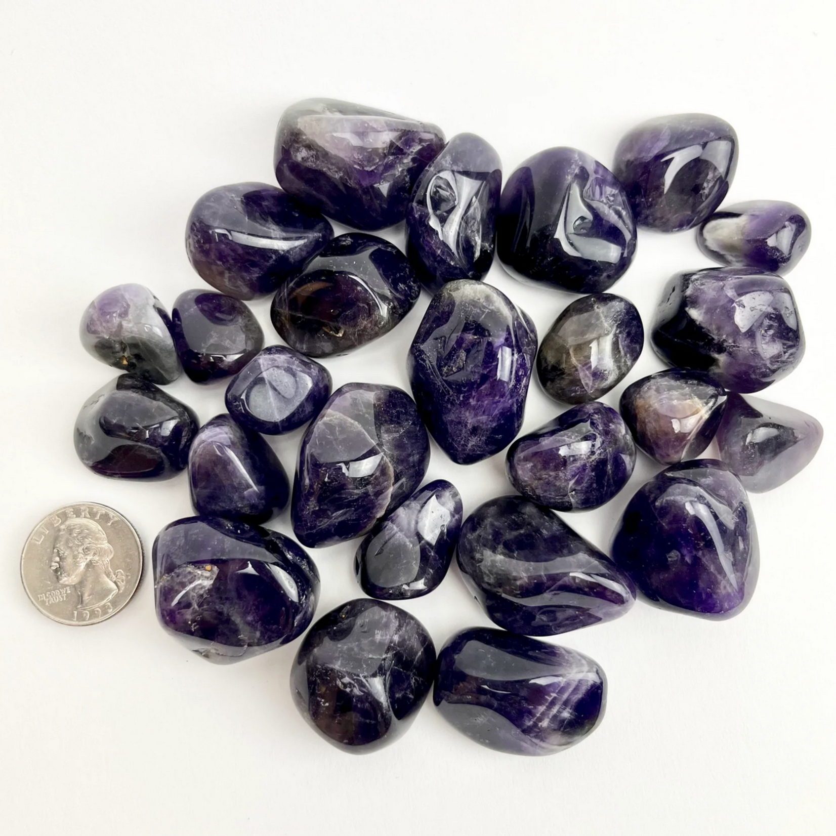Quasar Gems Amethyst | Tumbled | 20-30mm | Brazil