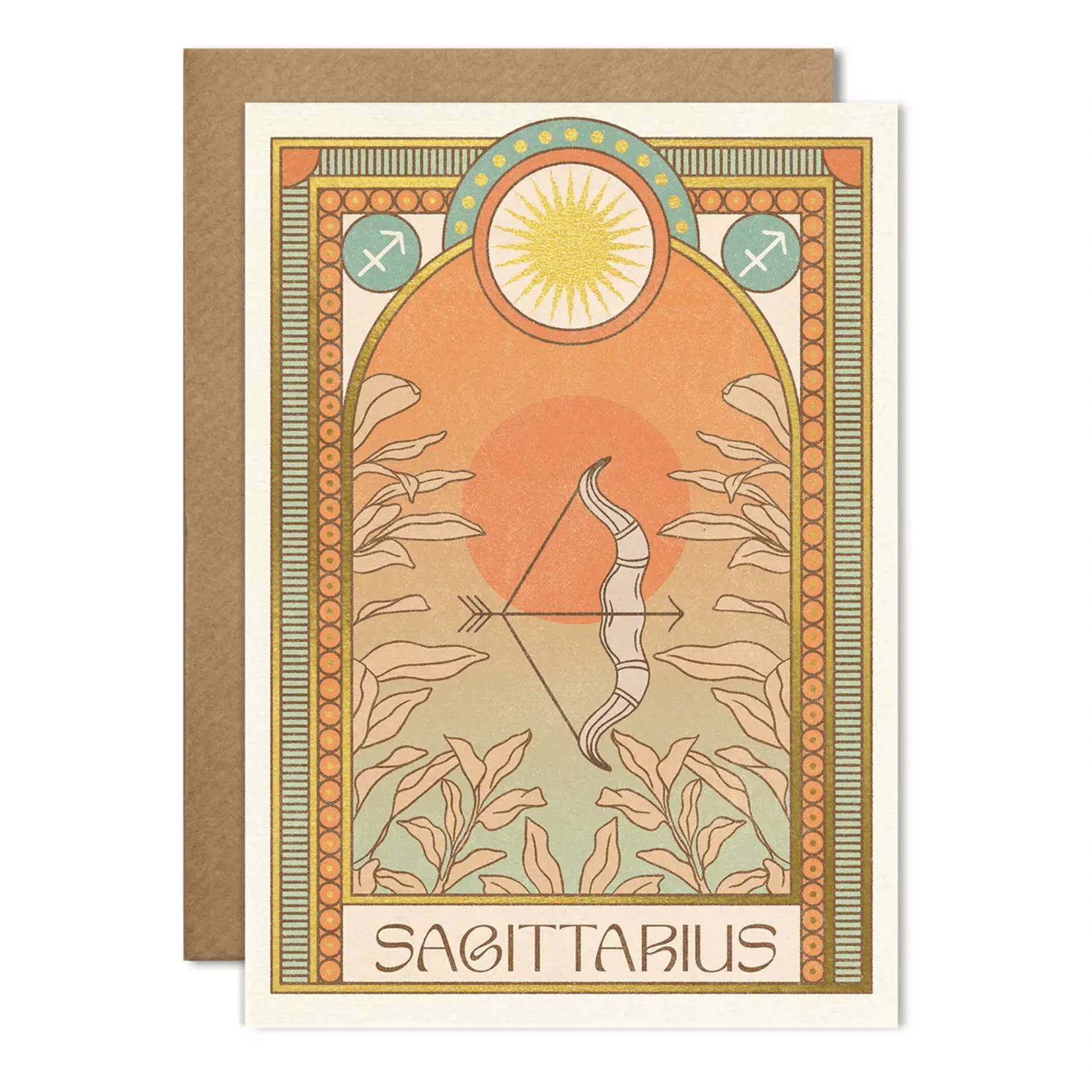 Sagittarius Zodiac Card