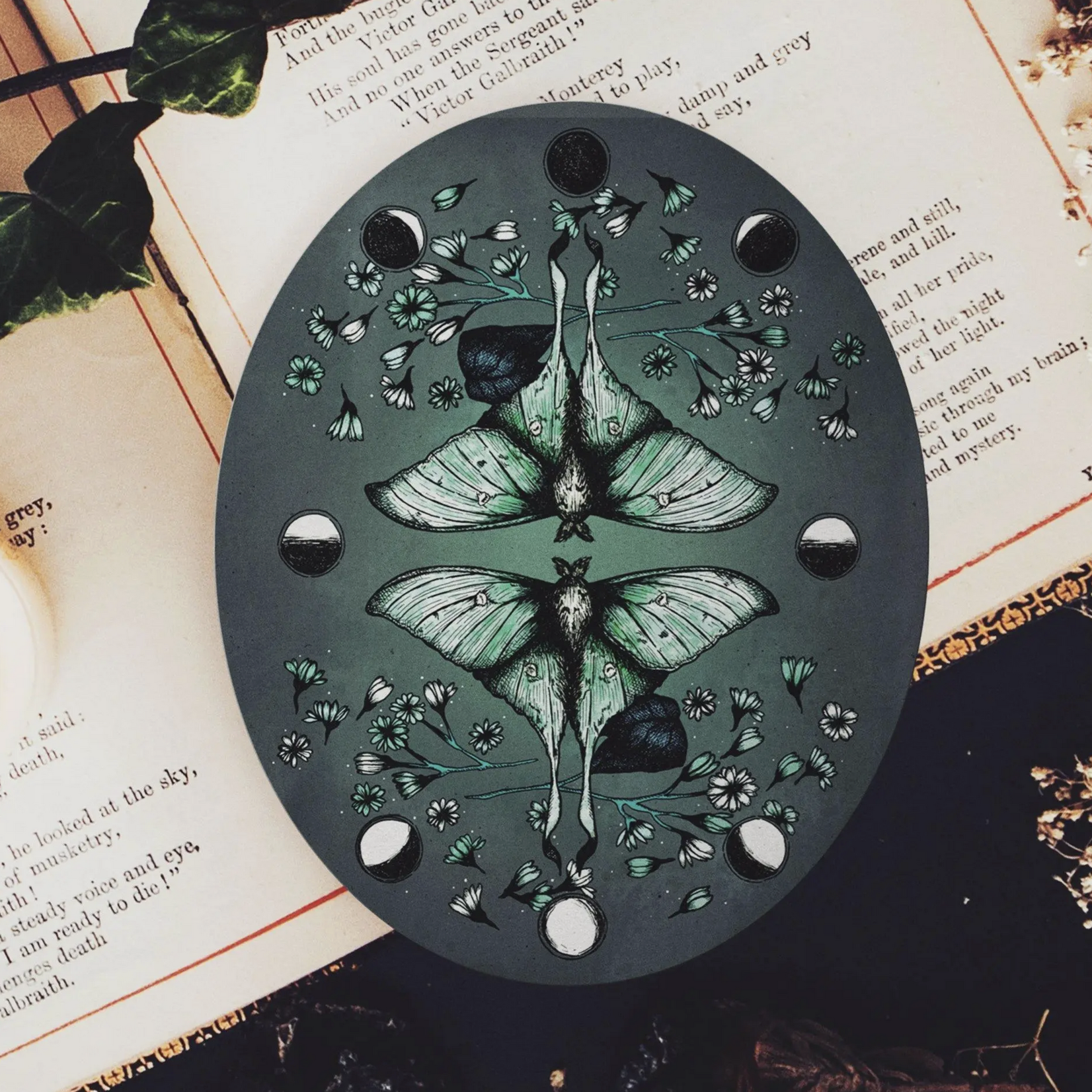 *Luna Moth | Sticker