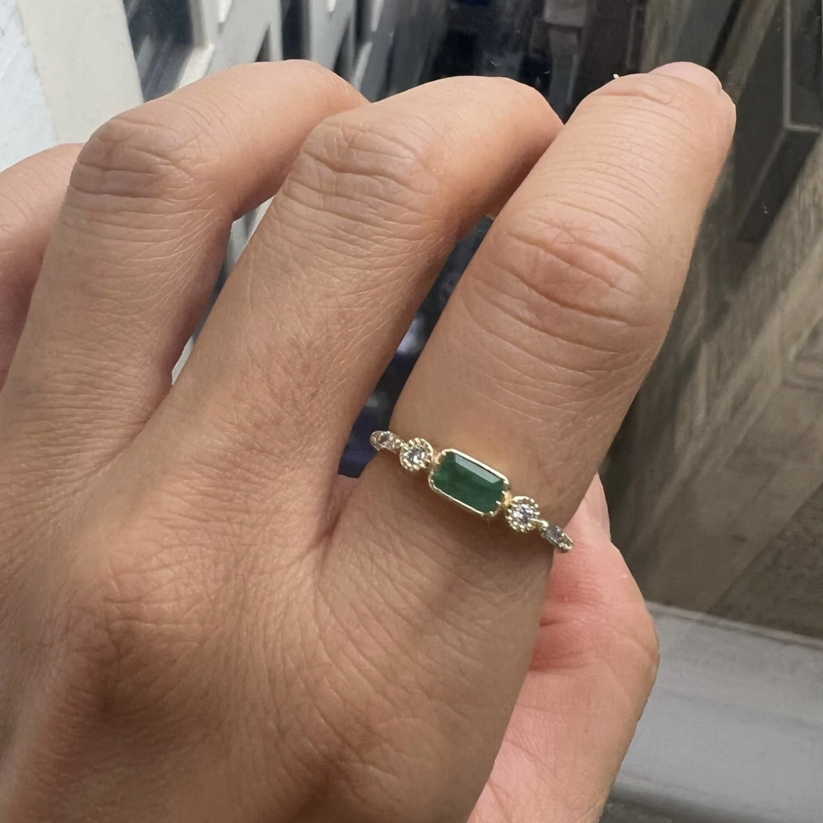 *Emerald Evoke Ring · 14K · 6.5