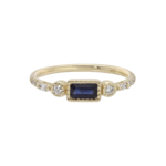 *Blue Sapphire Evoke Ring · 14K Gold · 7
