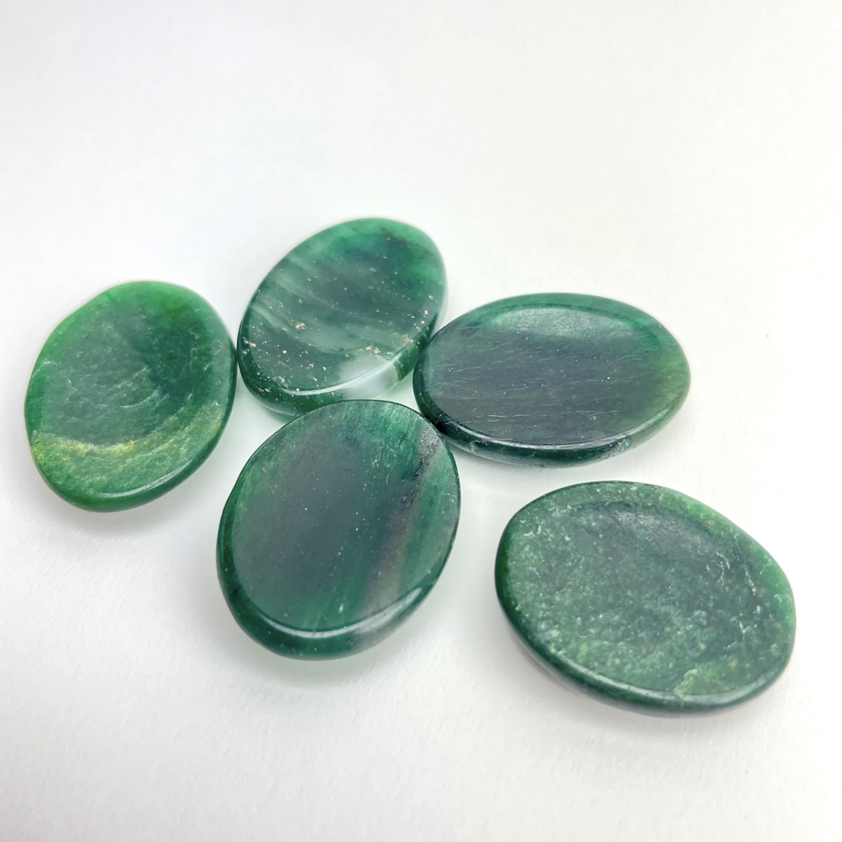 Green Aventurine Worry Stone | 35-40MM | India