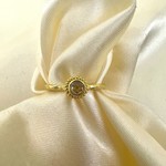 *Rose Cut Champagne Diamond Ring · 18K Yellow Gold · 6.5