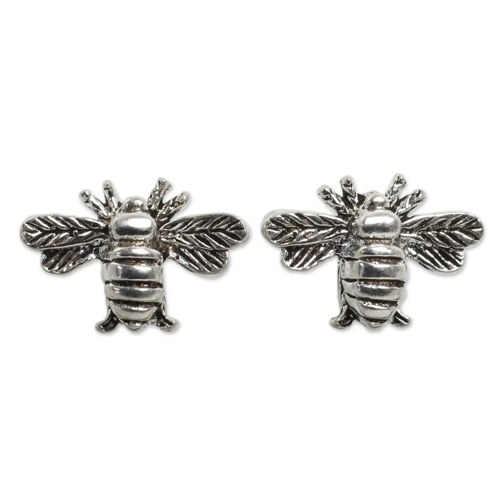 *Happy Honeybee Stud Earrings · Silver