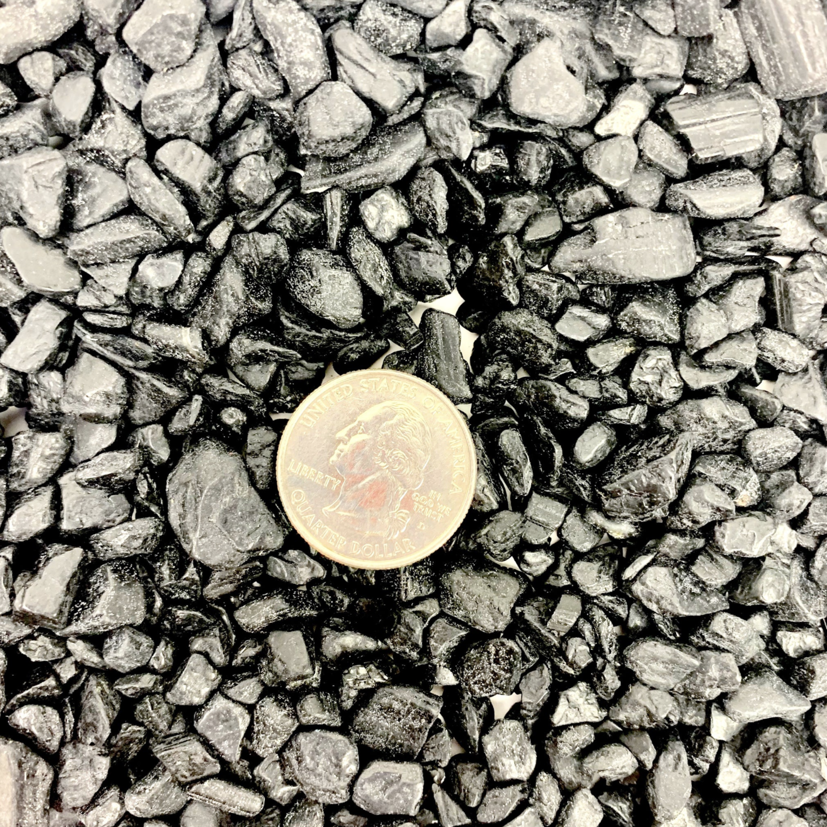 Elite Exports Black Tourmaline | Crystal Chip Cup