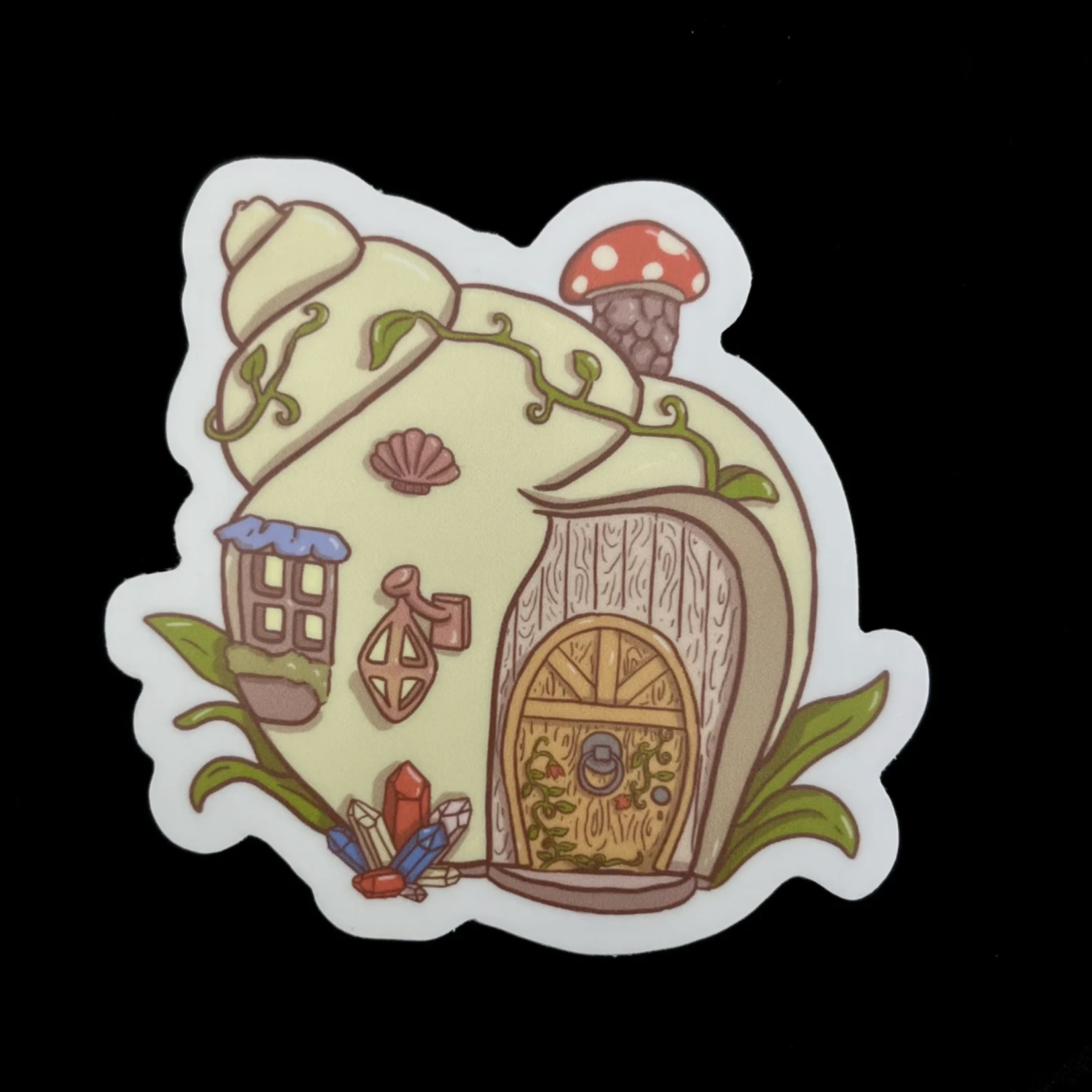 Seashell Fairy House | Vinyl Sticker