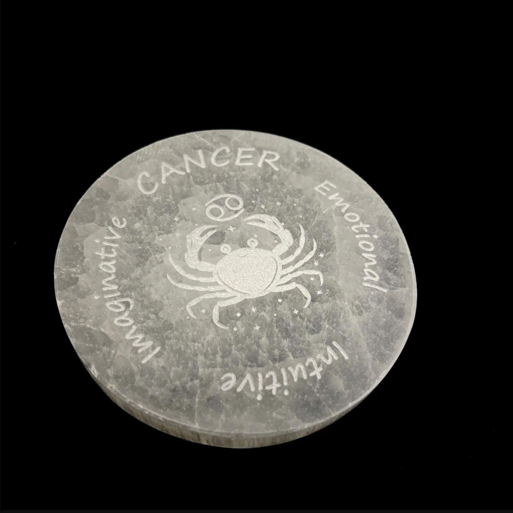 Zodiac Sign | Selenite Disc | 95-100mm |