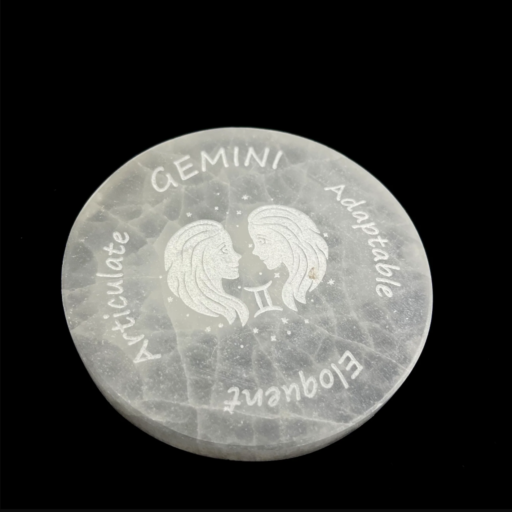 Zodiac Selenite Disc | 95-100mm |