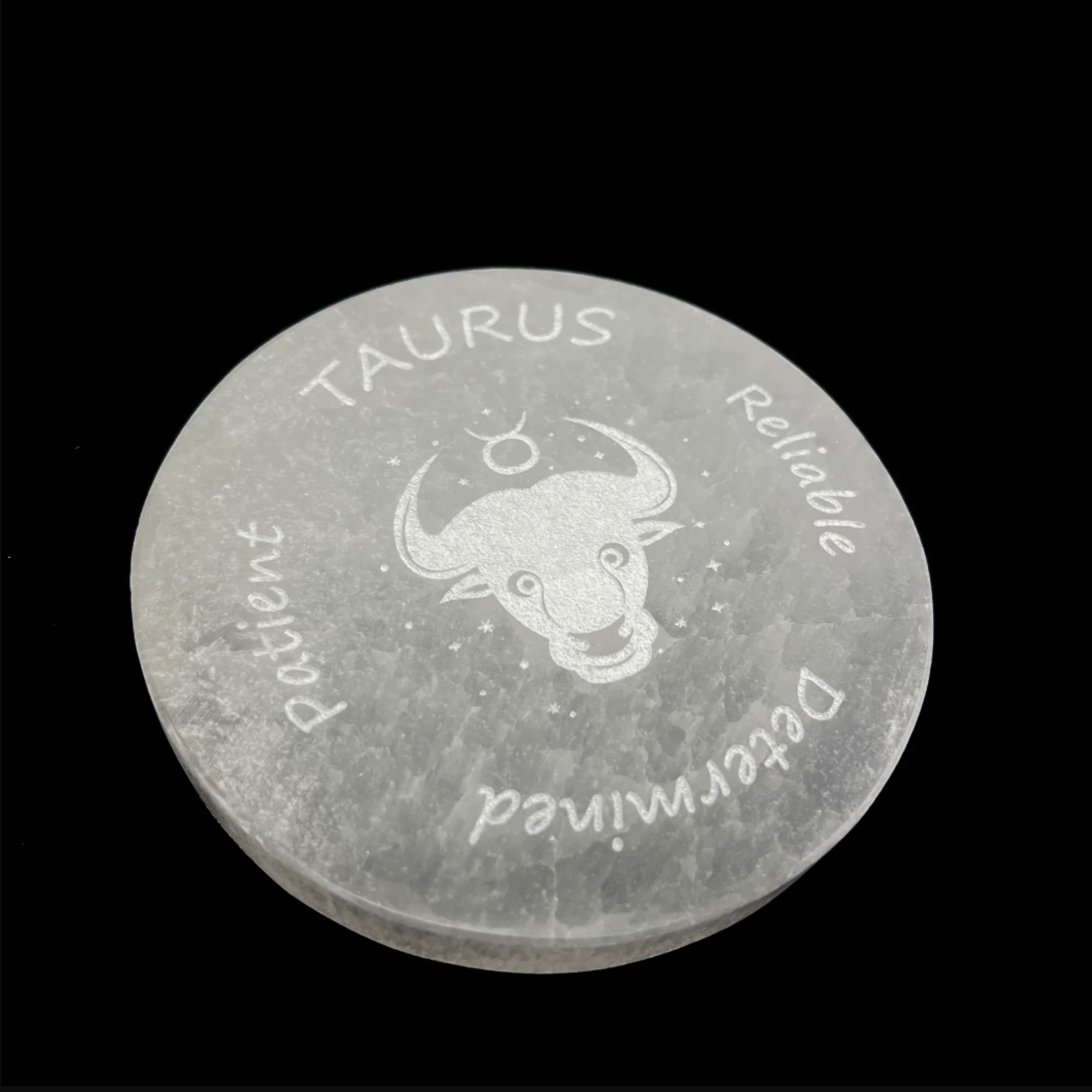 Zodiac Selenite Disc | 95-100mm |