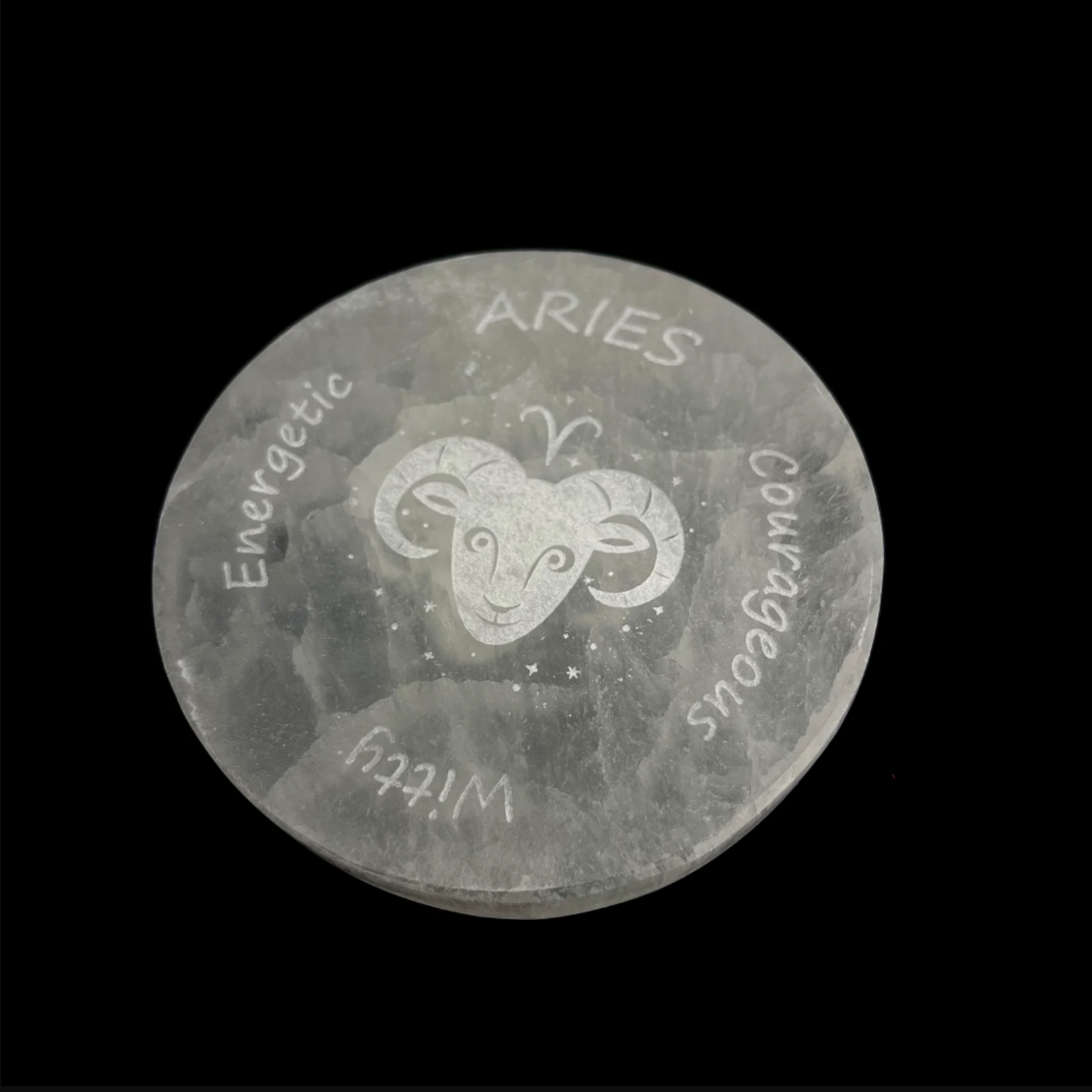 Zodiac Selenite Disc | 95-100mm |