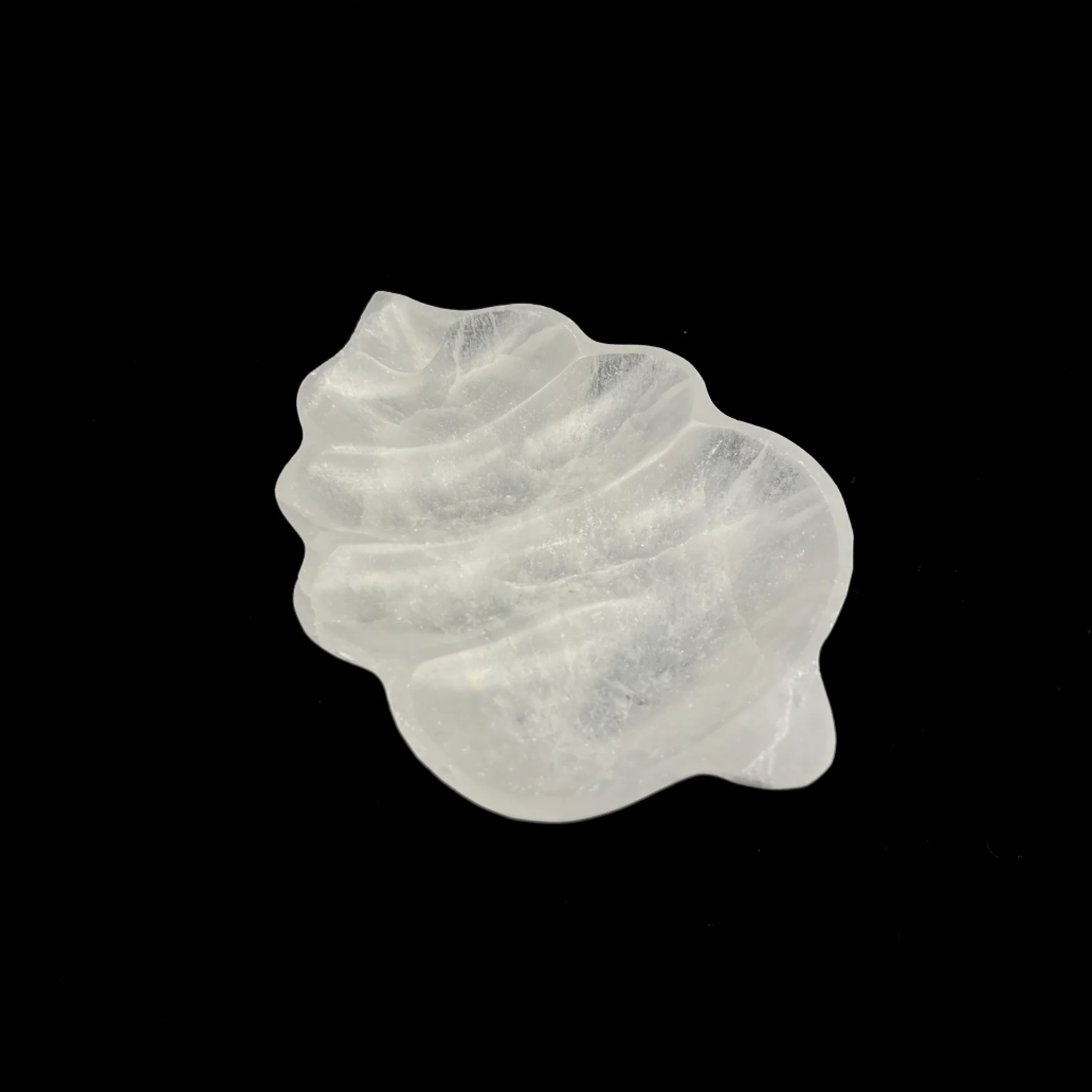 Morocco Minerals Selenite | Leaf Charging Bowl | Morocco