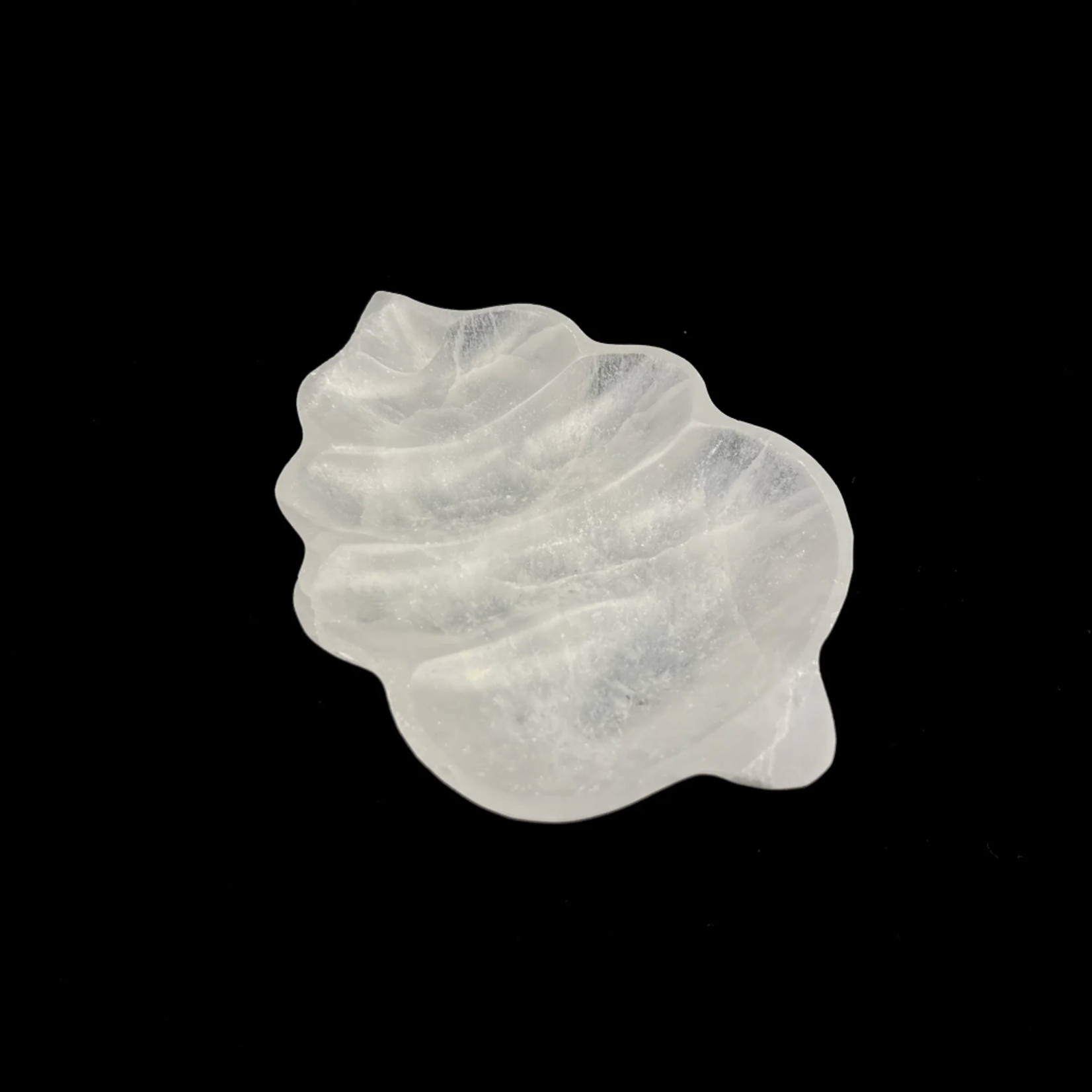 Selenite | Leaf Charging Bowl | Morocco