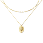 Double Layer Dandelion Necklace · Gold