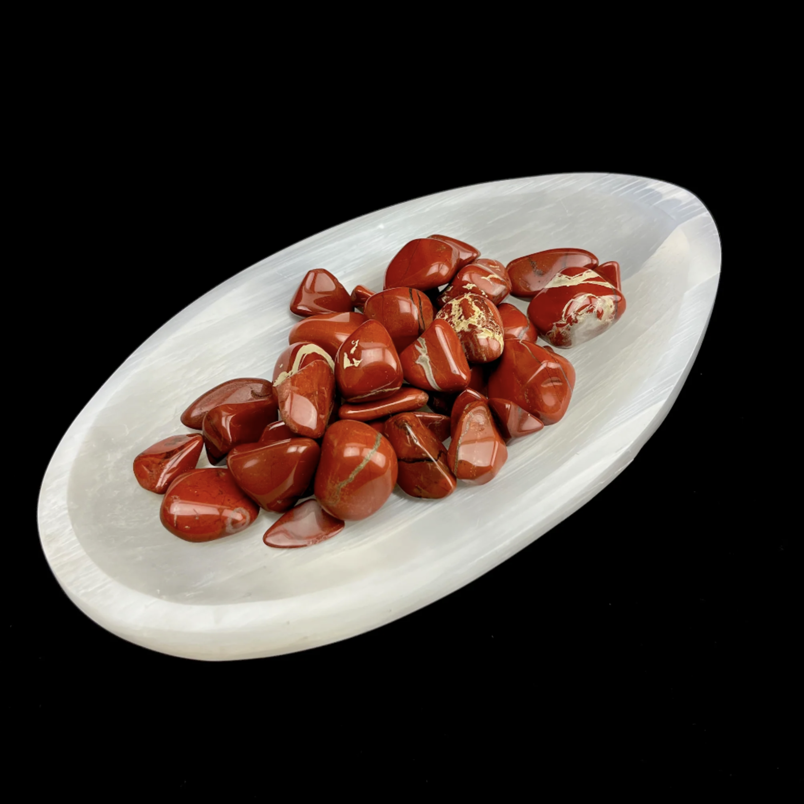 Morocco Minerals Selenite XL Oval Bowl | 12" | Morocco