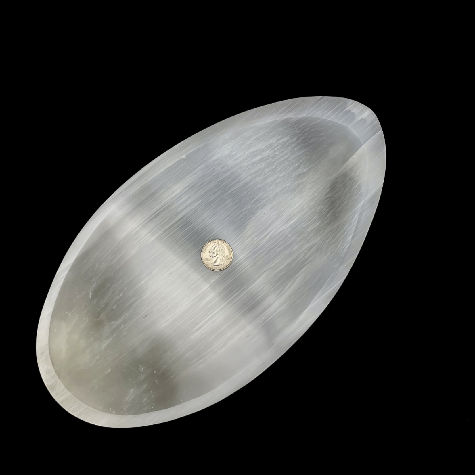 Selenite XL Oval Bowl | 12" | Morocco